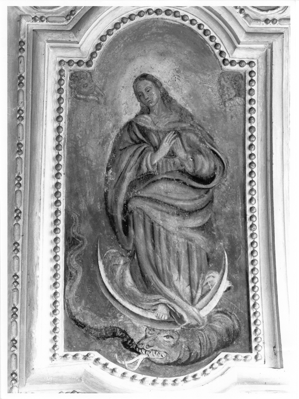 Madonna Immacolata (dipinto, elemento d'insieme) - ambito lombardo (inizio sec. XVII)