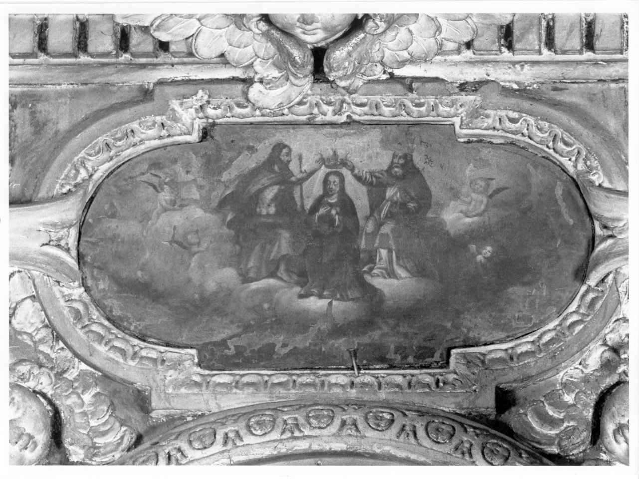 incoronazione di Maria Vergine (dipinto, elemento d'insieme) - ambito lombardo (primo quarto sec. XVII)