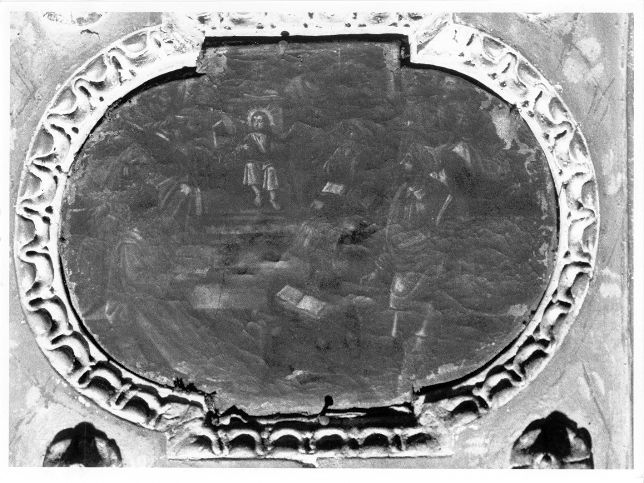 disputa di Gesù con i dottori nel tempio (dipinto, elemento d'insieme) - ambito lombardo (primo quarto sec. XVII)