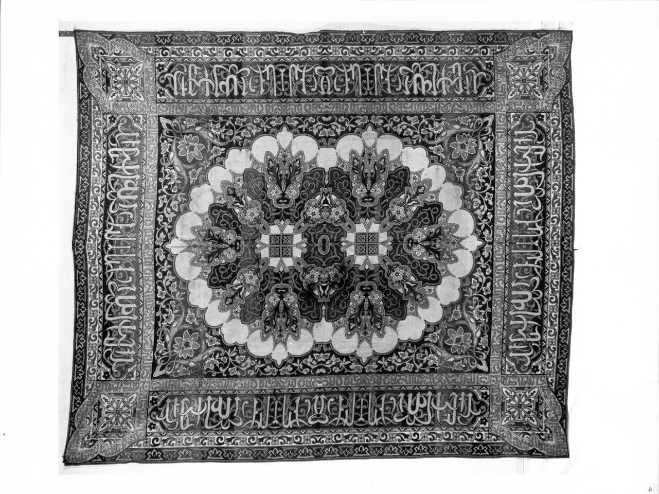 tappeto d'altare, opera isolata - manifattura araba (sec. XIX)
