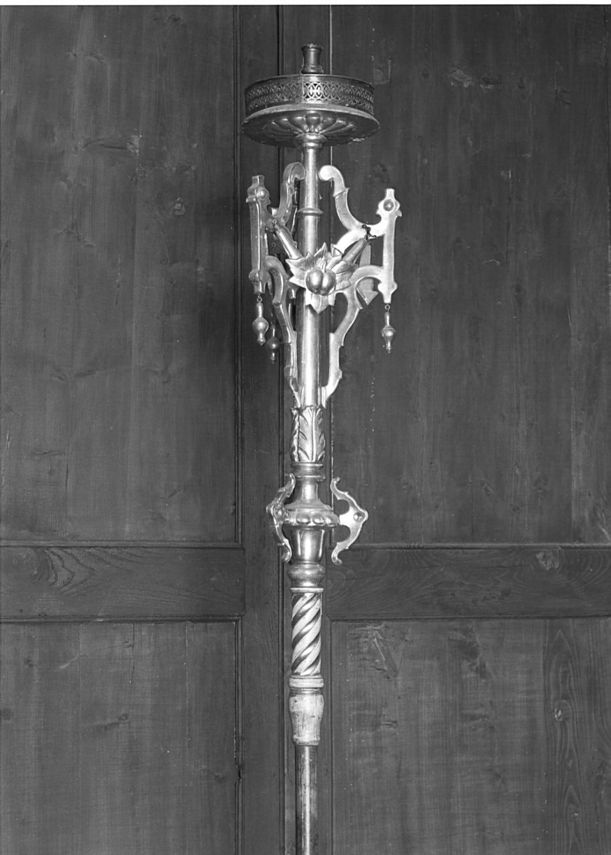 candelabro portatile - ambito Italia settentrionale (fine/inizio secc. XVIII/ XIX)