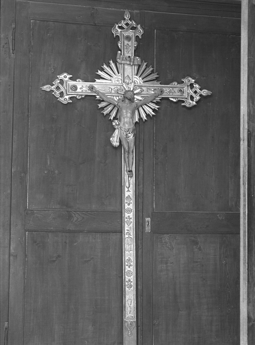 croce processionale - ambito Italia settentrionale (fine/inizio secc. XVIII/ XIX)