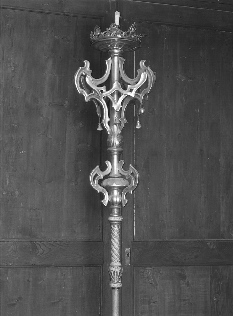 candelabro portatile - ambito Italia settentrionale (fine/inizio secc. XVIII/ XIX)