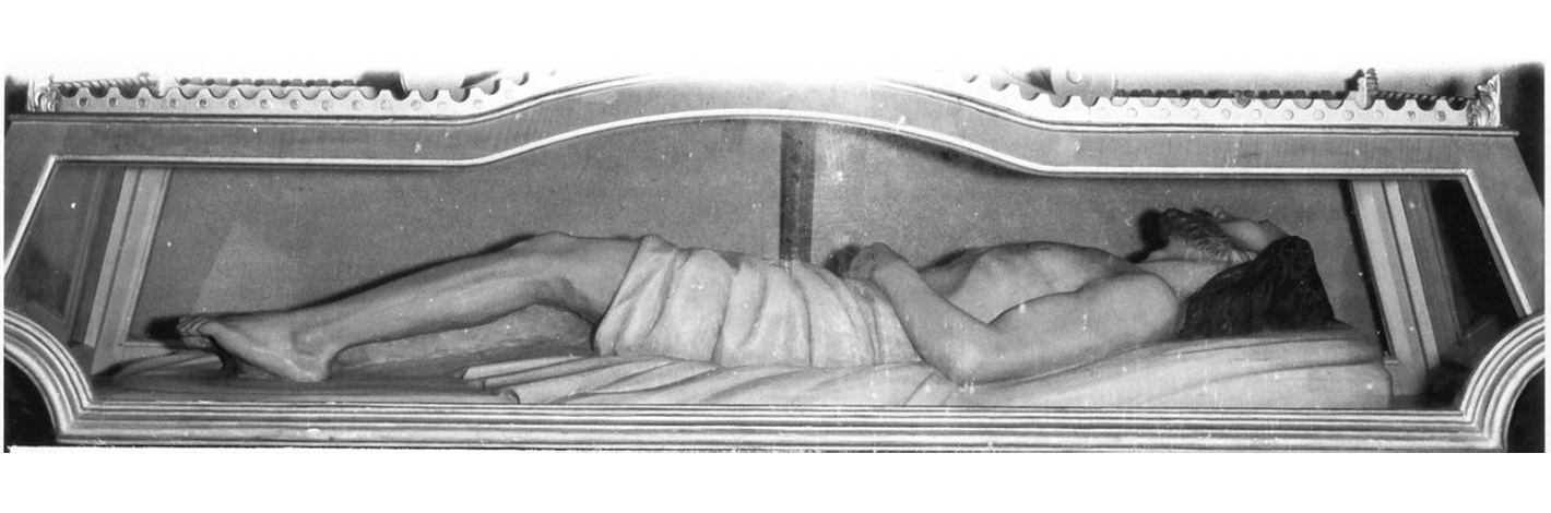 Cristo morto (statua, elemento d'insieme) - ambito lombardo (sec. XIX)