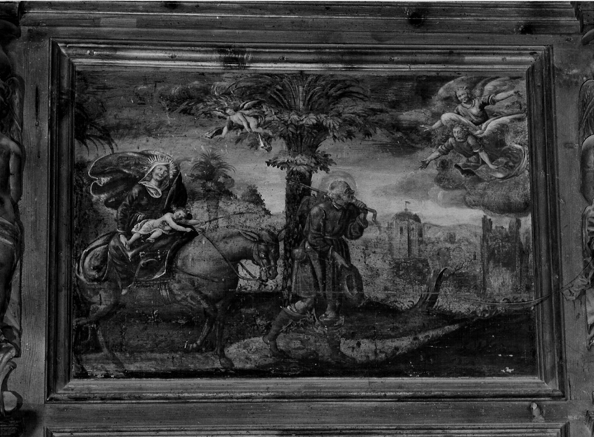 fuga in Egitto (dipinto) di Salmoiraghi Giovanni Battista (sec. XVII)