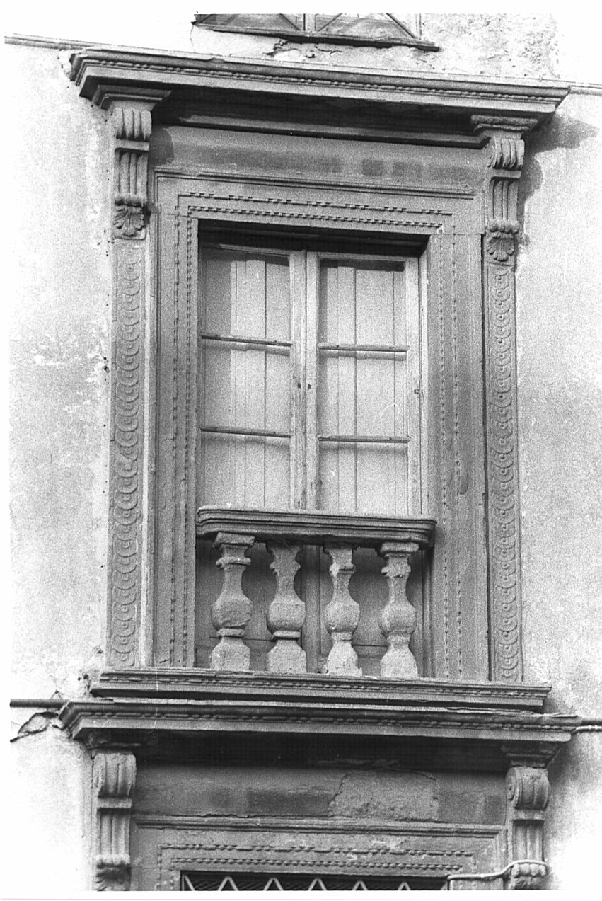 mostra di finestra, opera isolata - bottega bergamasca (fine sec. XVIII)