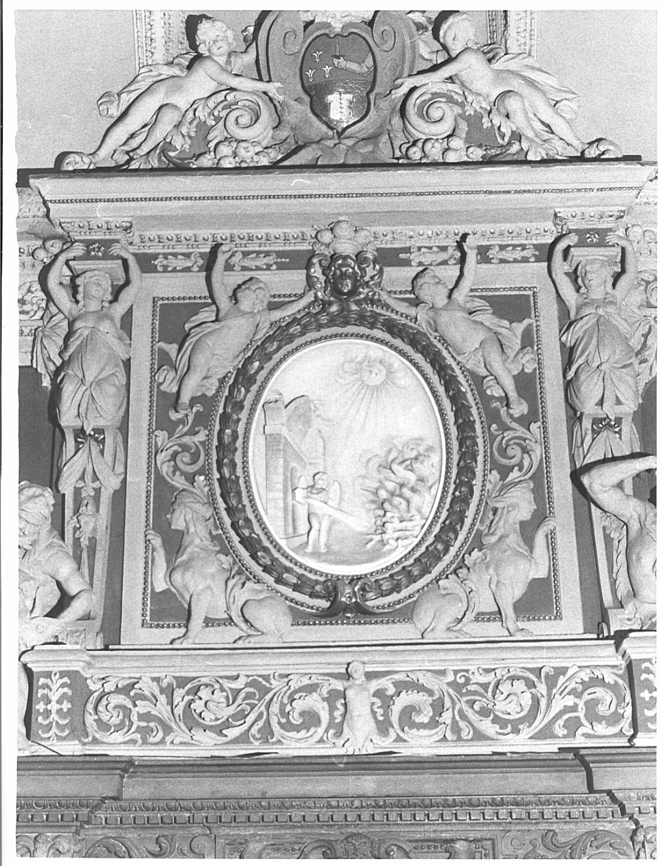 cornice, elemento d'insieme di Sala Giovanni Angelo (maniera) (fine sec. XVII)