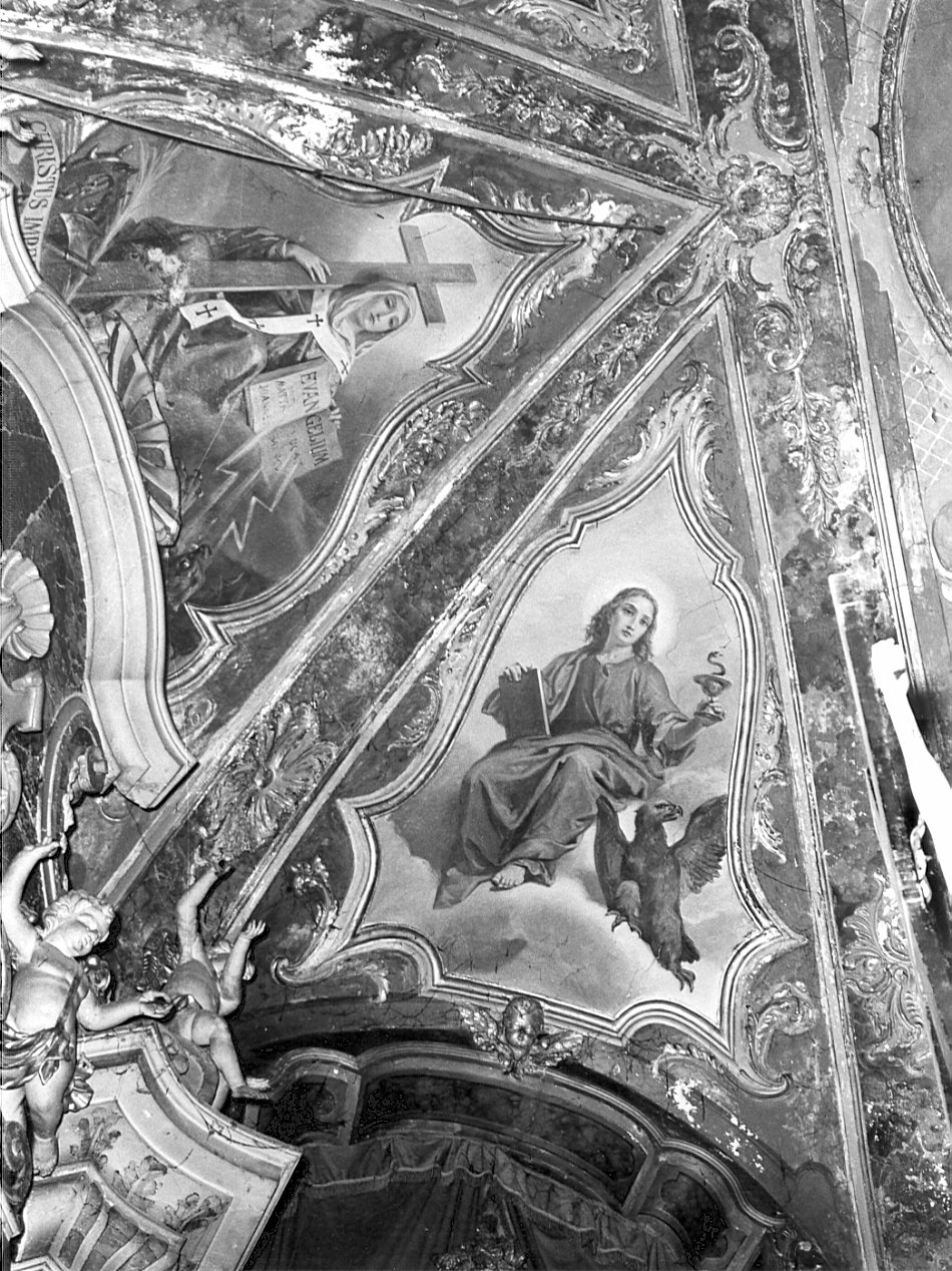 San Giovanni Evangelista (dipinto, elemento d'insieme) di Morgari Luigi (attribuito) (ultimo quarto sec. XIX)