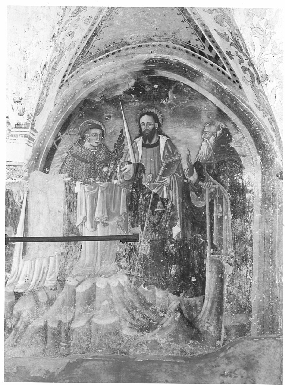 San Lorenzo, San Paolo e Sant'Antonio abate, Santi (dipinto, opera isolata) - ambito lombardo (primo quarto sec. XVI)