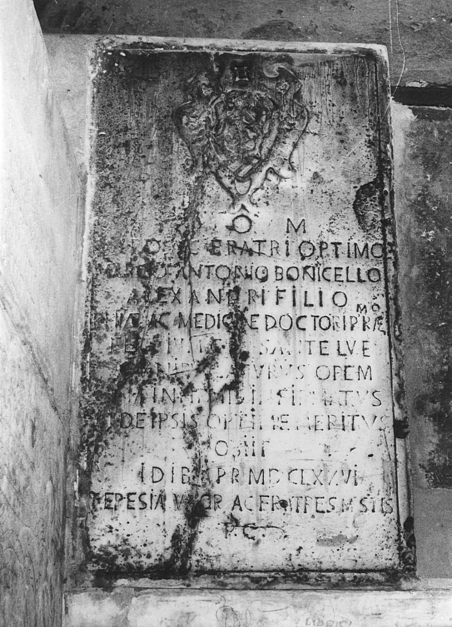 lapide tombale, opera isolata - bottega bergamasca (sec. XVII)