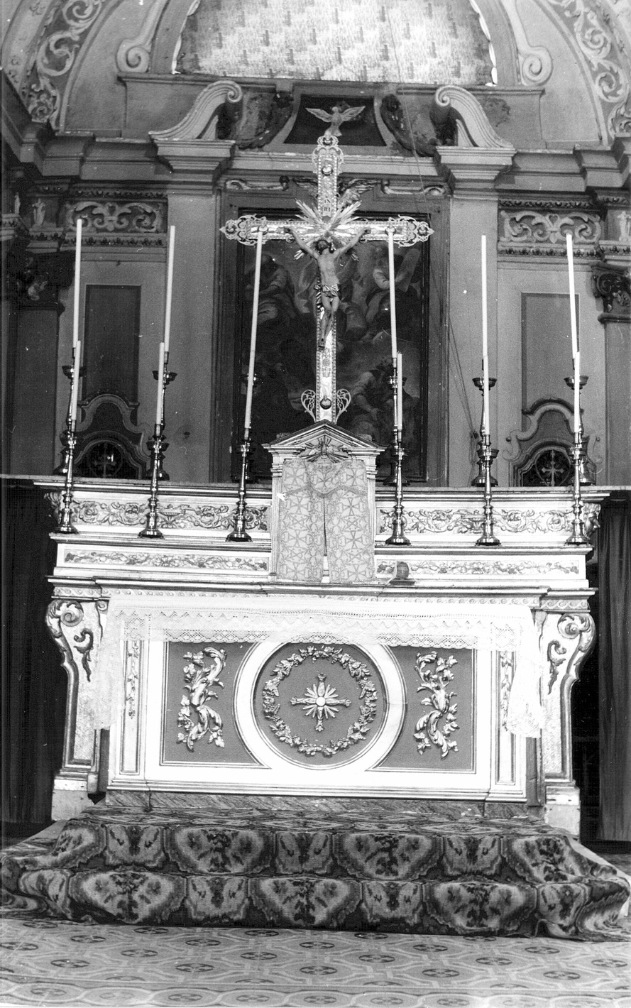 altare maggiore, opera isolata - bottega bergamasca (sec. XIX)
