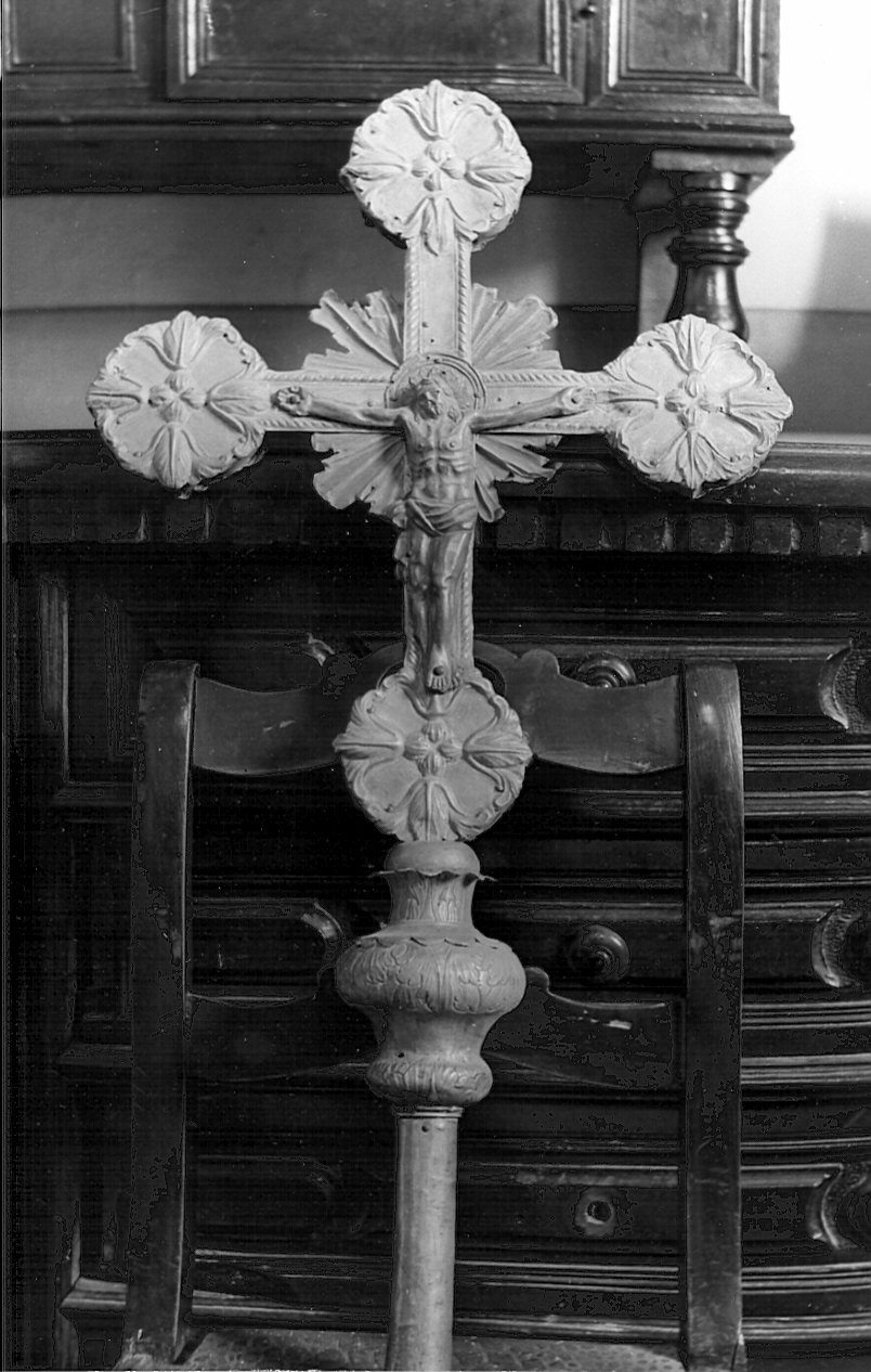 croce processionale, opera isolata - bottega bergamasca (sec. XIX)