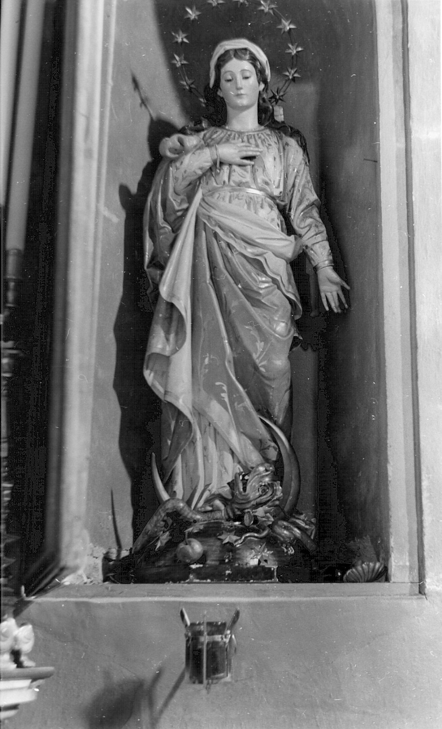 Immacolata Concezione (statua, opera isolata) - bottega bergamasca (metà sec. XIX)