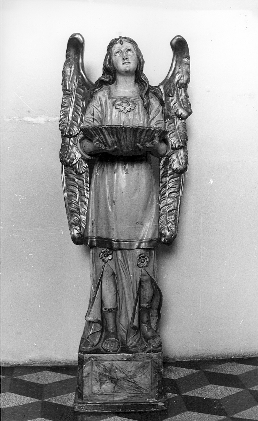 angelo (statua, opera isolata) - bottega bergamasca (metà sec. XIX)