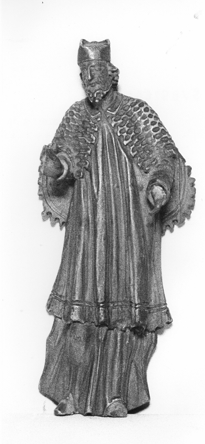 San Giovanni Nepomuceno (statuetta, serie) - bottega lombarda (seconda metà sec. XVIII)