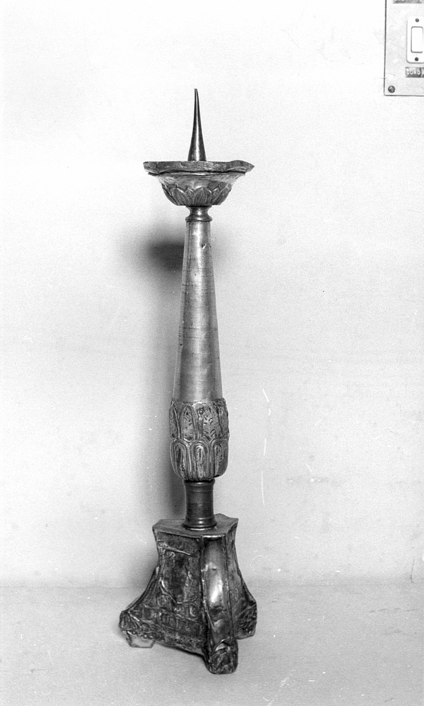 candelabro, coppia - bottega bergamasca (metà sec. XIX)