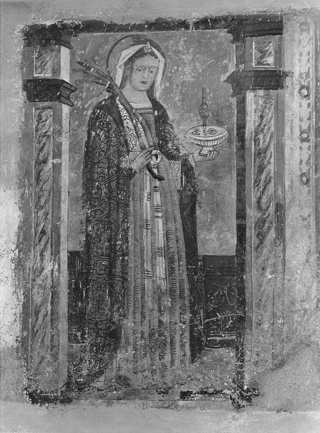 Santa Lucia (dipinto, opera isolata) - ambito bergamasco (sec. XVI)