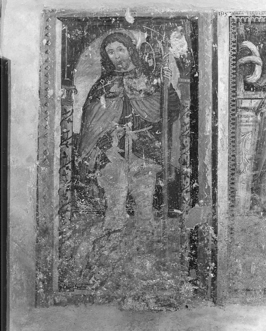San Rocco (dipinto, elemento d'insieme) - ambito bergamasco (sec. XVI)