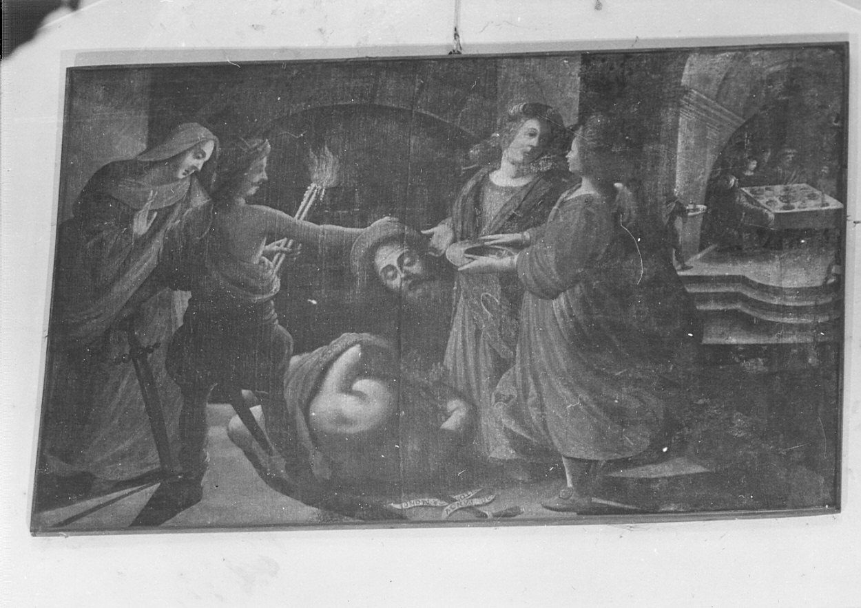 decapitazione di San Giovanni Battista (dipinto, opera isolata) - ambito bergamasco (sec. XVII)