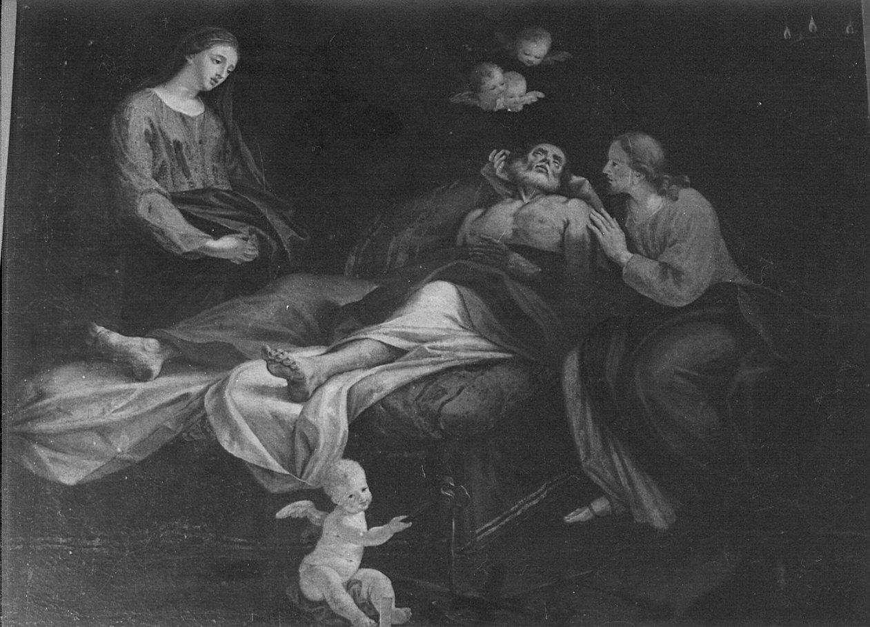 morte di San Giuseppe (dipinto, opera isolata) - ambito bergamasco (sec. XVIII)