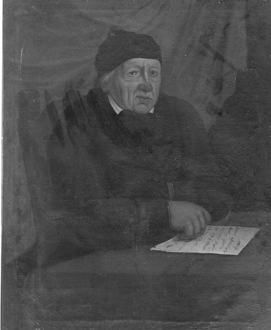 ritratto di Lodovico Franzino Benefattore (dipinto, opera isolata) di Brighenti Giovanni Battista (attribuito) (sec. XIX)