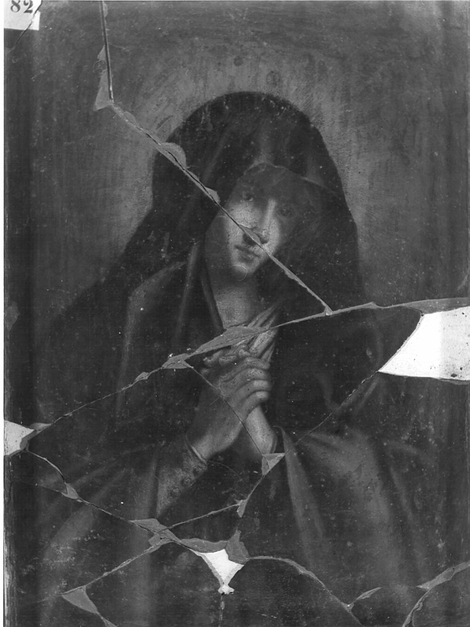 Madonna Addolorata (dipinto, opera isolata) - ambito lombardo (sec. XIX)