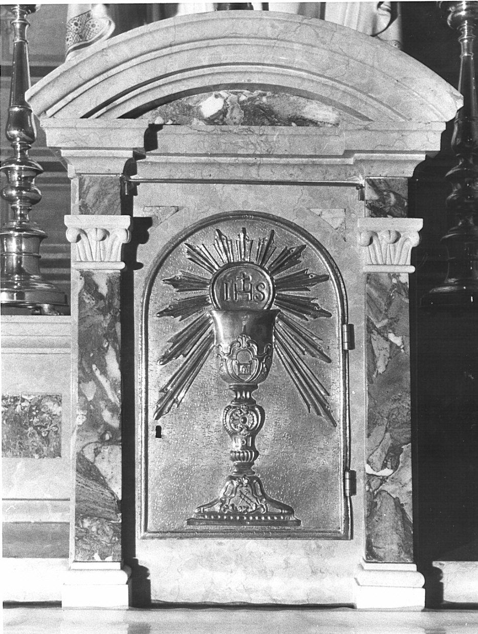 sportello di tabernacolo, opera isolata - bottega bergamasca (fine sec. XVIII)