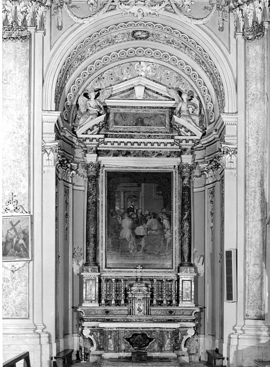 altare, complesso decorativo - bottega bergamasca (seconda metà sec. XVIII)