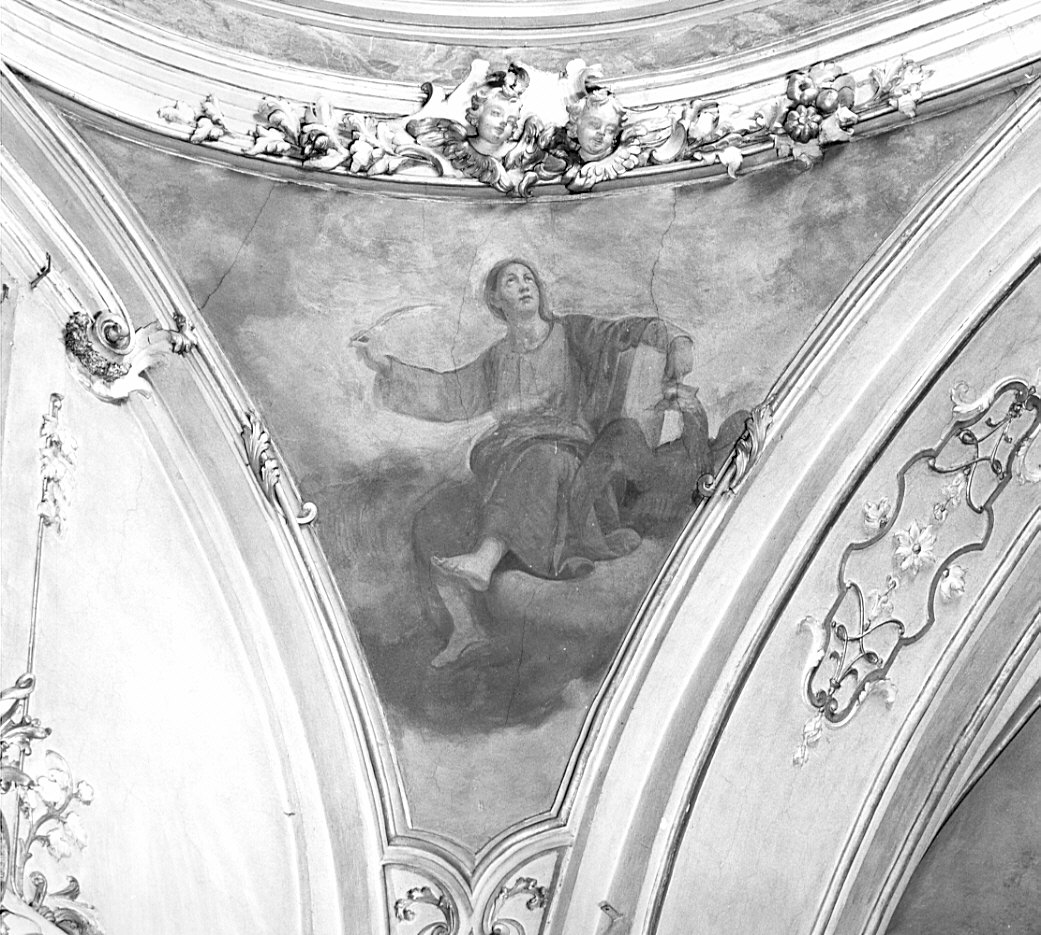 San Giovanni Evangelista (dipinto, elemento d'insieme) di Ferrari Federico (fine sec. XVIII)