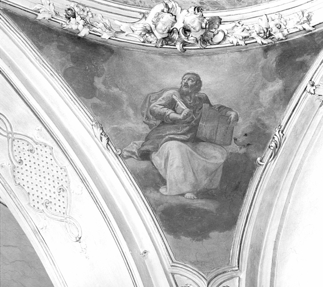 San Marco Evangelista (dipinto, elemento d'insieme) di Ferrari Federico (fine sec. XVIII)