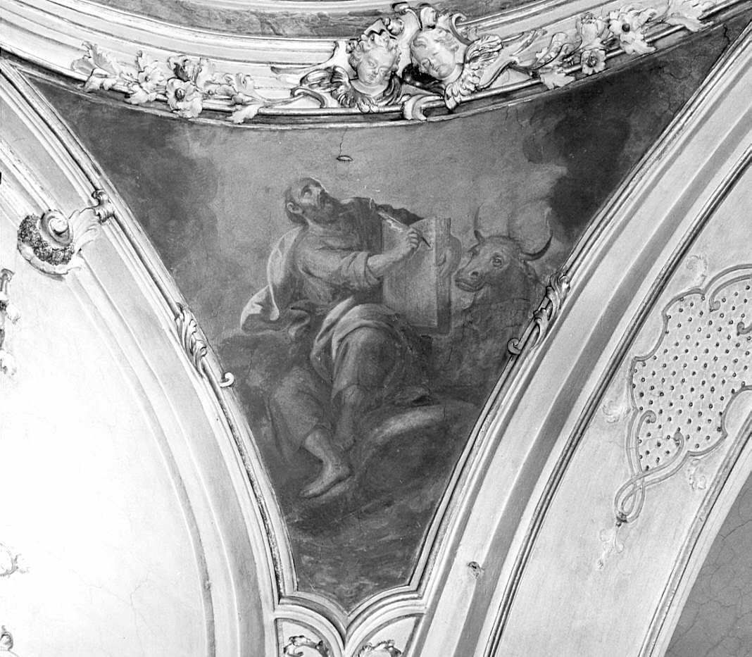 San Luca Evangelista (dipinto, elemento d'insieme) di Ferrari Federico (fine sec. XVIII)