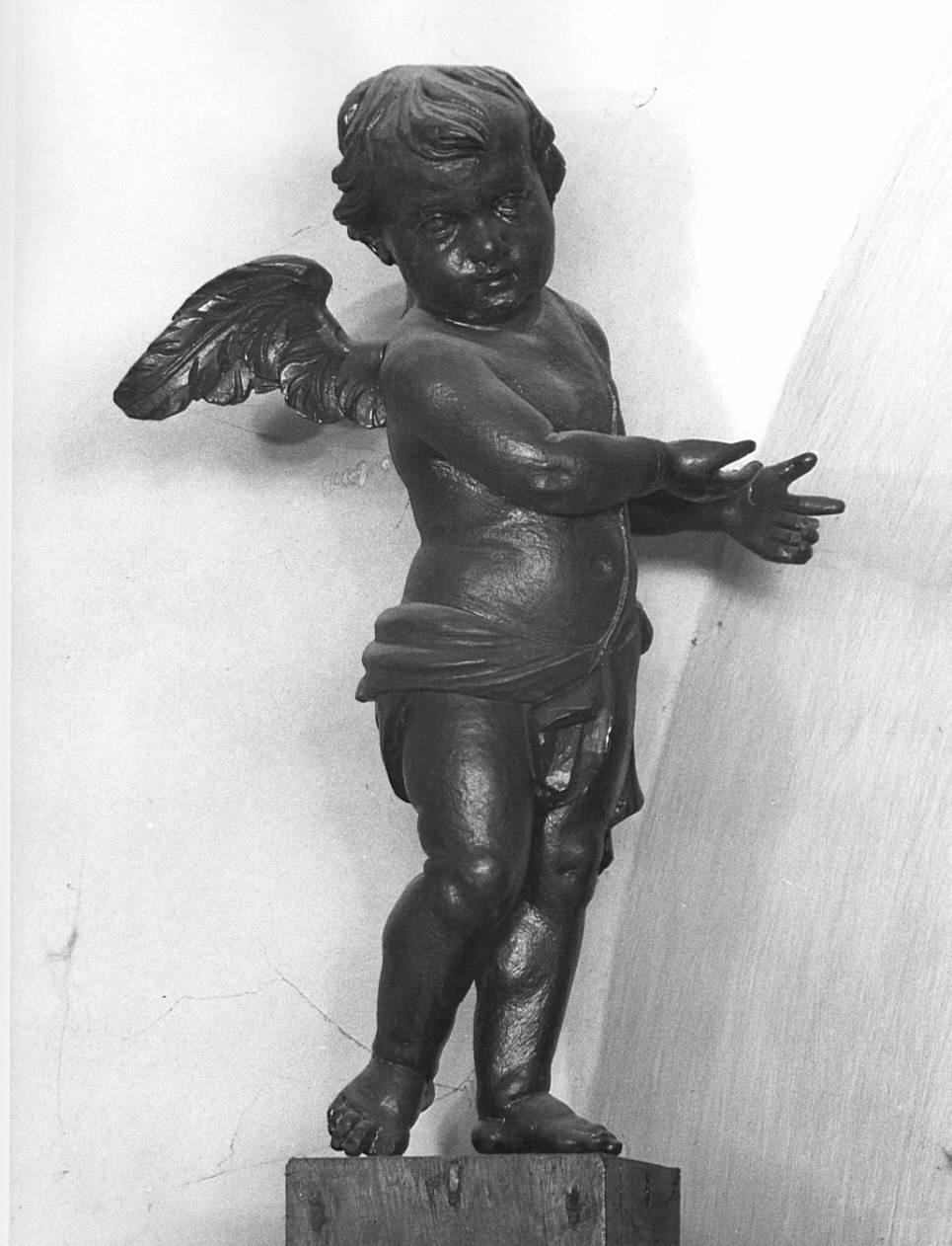 angioletto (statuetta, elemento d'insieme) di Caniana Francesco Antonio (secc. XVIII/ XIX)