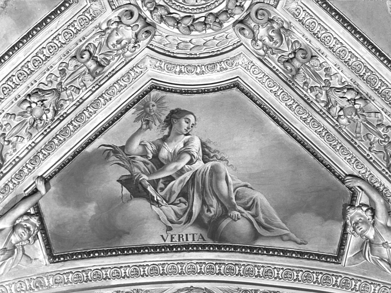 Figura allegorica della Verità (dipinto, elemento d'insieme) di Orelli Vincenzo Angelo (fine sec. XVIII)
