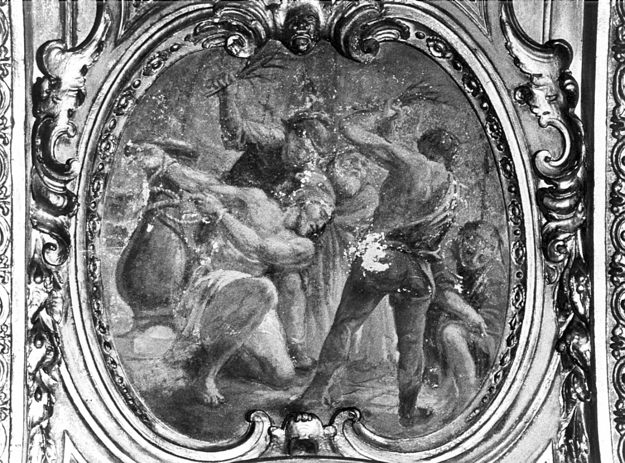 flagellazione di Cristo (dipinto, elemento d'insieme) di Ferrari Federico (terzo quarto sec. XVIII)