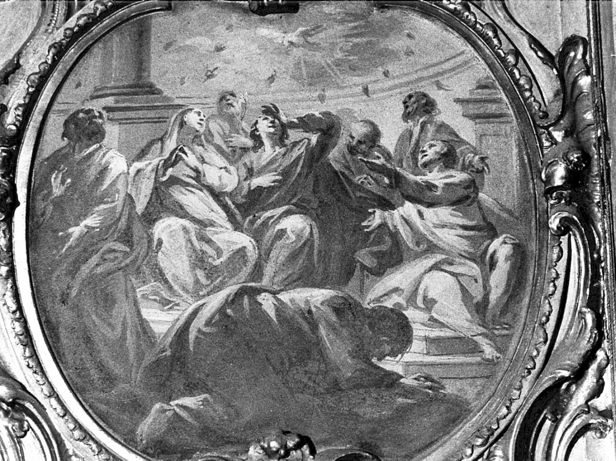 Pentecoste (dipinto, elemento d'insieme) di Ferrari Federico (terzo quarto sec. XVIII)