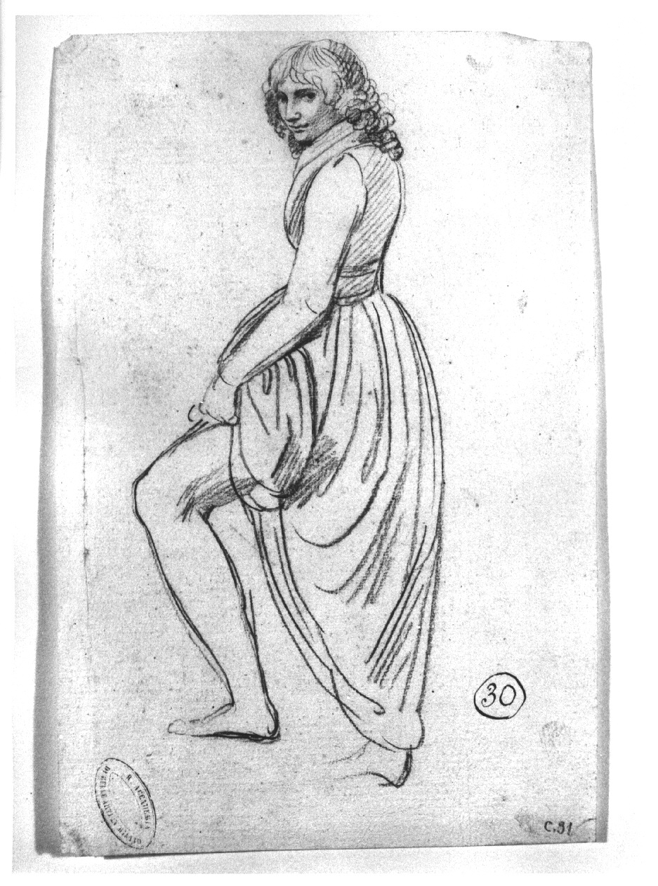 Figura, figura femminile (disegno, opera isolata) di Appiani Andrea (inizio sec. XIX)
