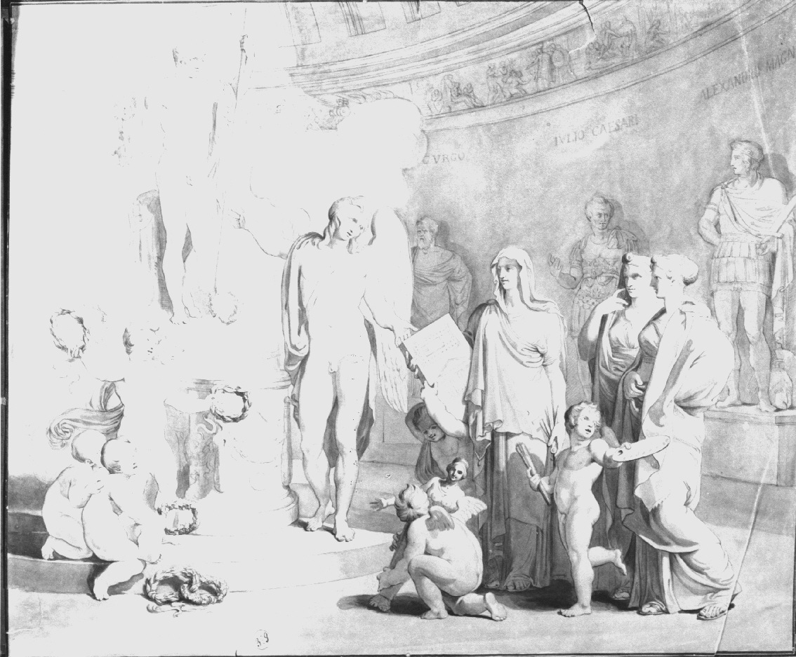 figure allegoriche femminili (disegno, opera isolata) di Appiani Andrea (inizio sec. XIX)