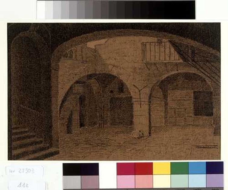veduta di Palermo (disegno, opera isolata) di Tamberlani Ferdinando (sec. XX)