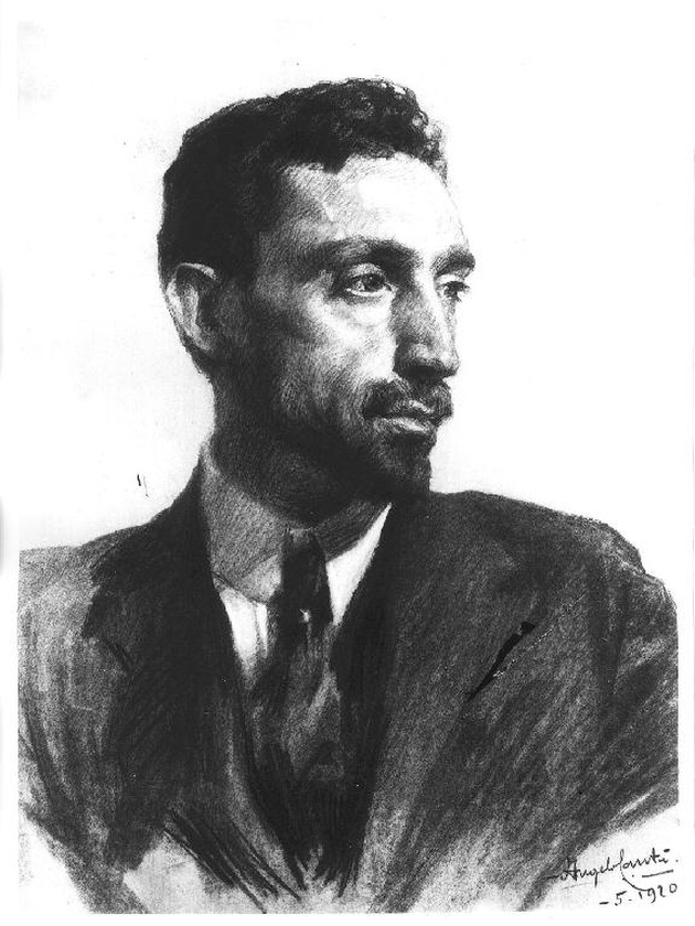 ritratto di Paolo Mezzanotte (disegno) di Cantù Angelo (sec. XX)