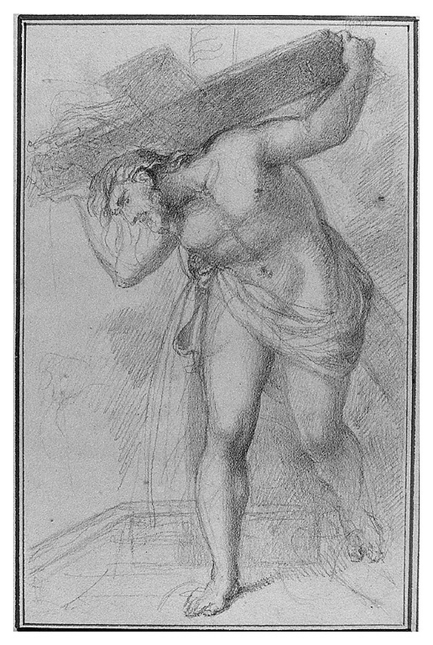 Cristo portacroce (disegno, opera isolata) di Cosway Richard (sec. XIX)