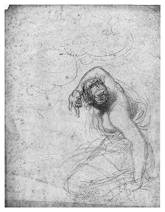 Clizia, figura femminile (disegno, opera isolata) di Cosway Richard (sec. XVIII)