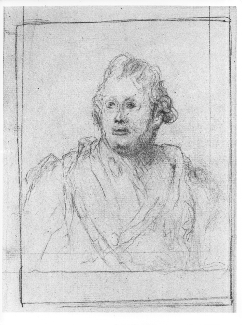 figura maschile di anziano (disegno, opera isolata) di Cosway Richard (sec. XIX)