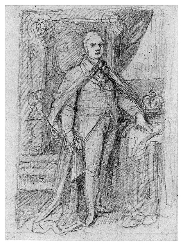 Nobile, figura maschile (disegno, opera isolata) di Cosway Richard (sec. XIX)
