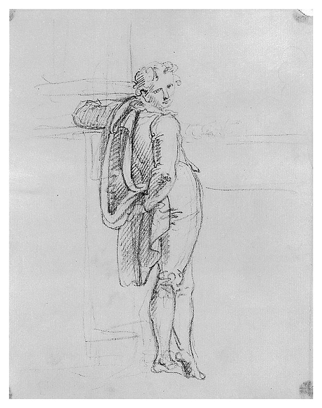 figura maschile (disegno, opera isolata) di Cosway Richard (inizio sec. XIX)
