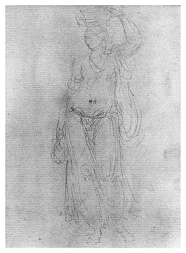 figura femminile con cesta sulla testa (disegno, opera isolata) di Cosway Richard (fine sec. XVIII)