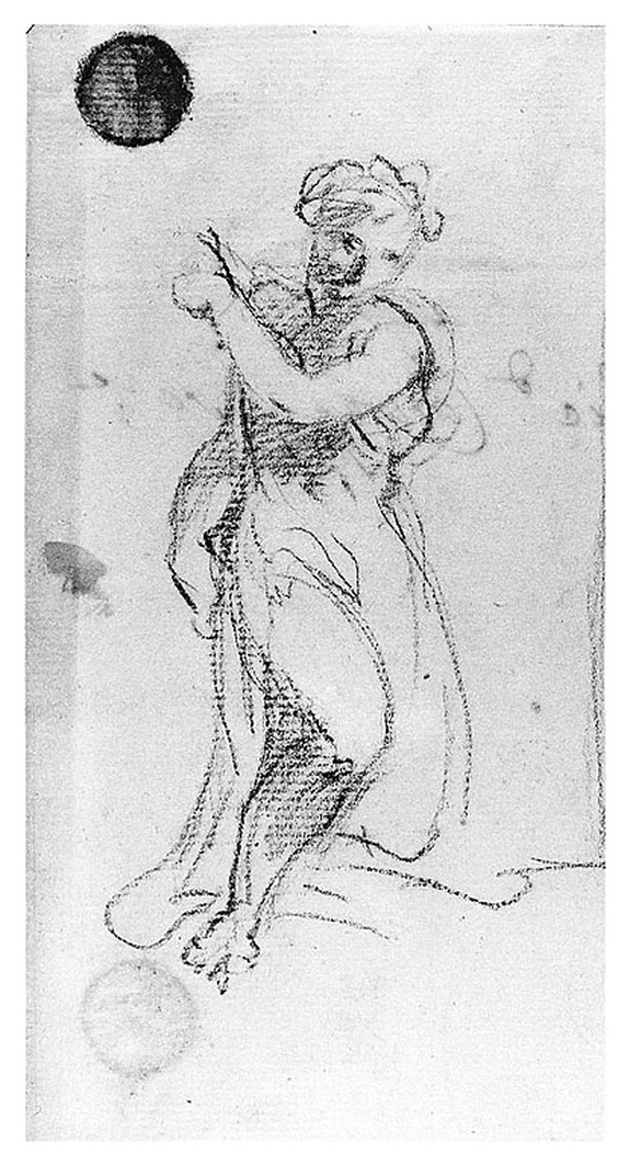 figura femminile (disegno, opera isolata) di Cosway Richard (fine sec. XVIII)