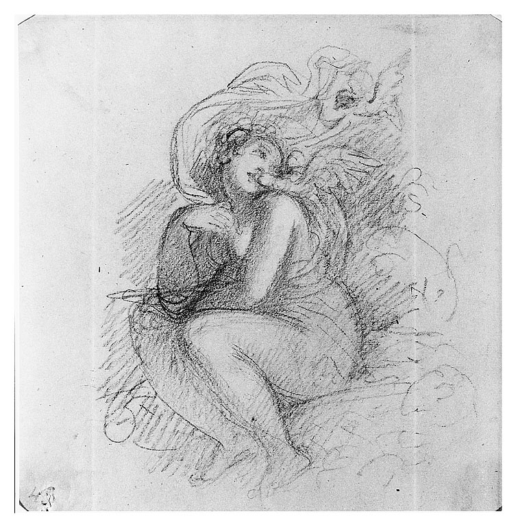Leda e il cigno (disegno, opera isolata) di Cosway Richard (sec. XIX)