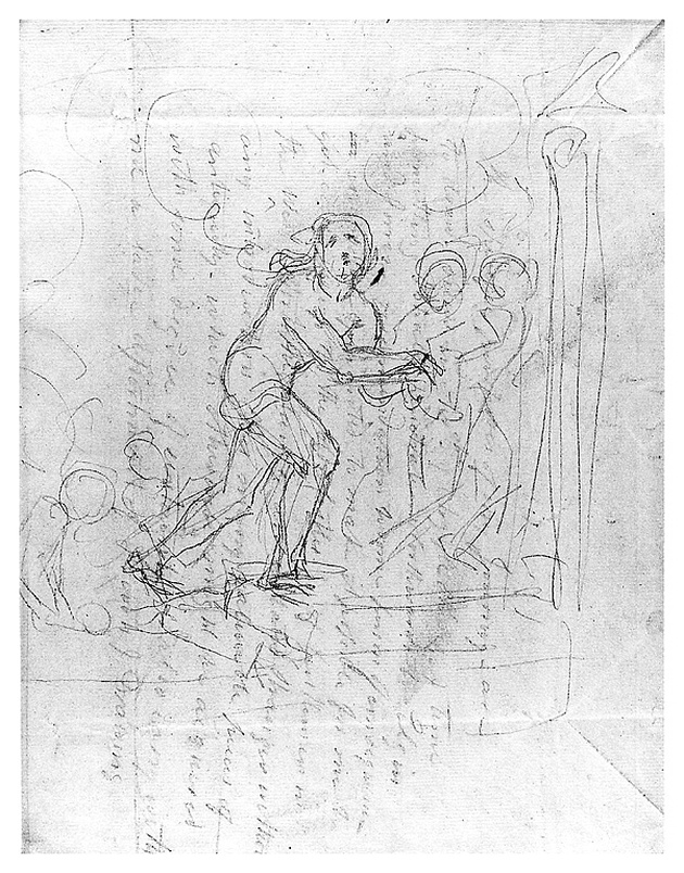 figura maschile (disegno, opera isolata) di Cosway Richard (sec. XIX)