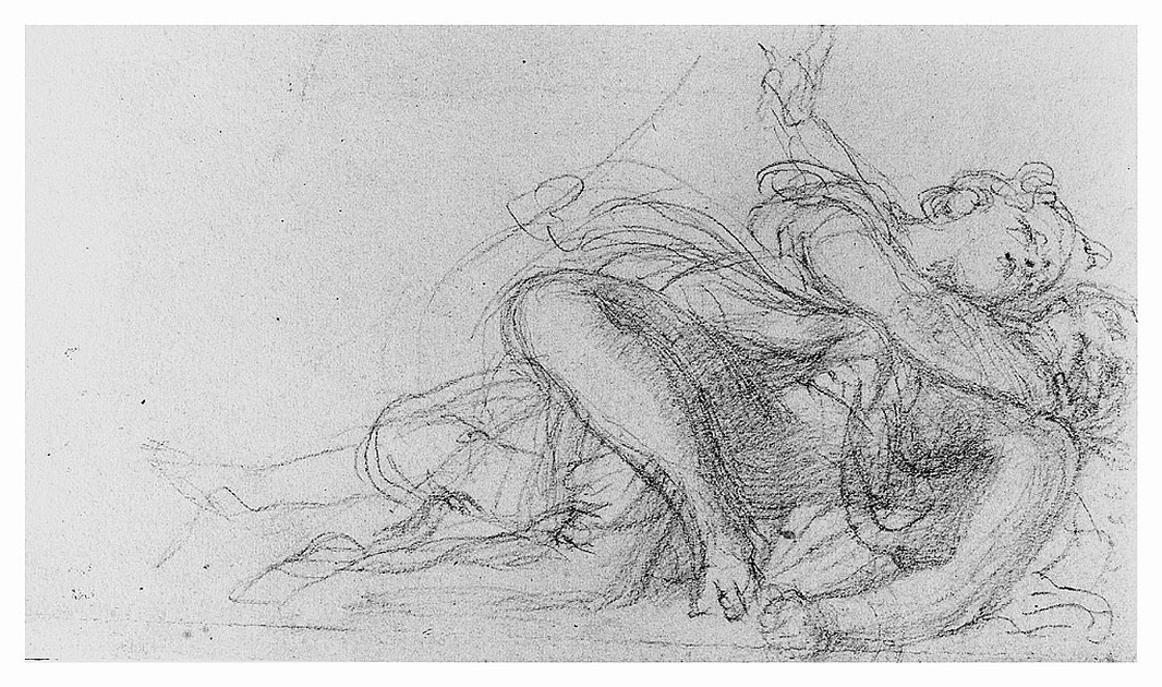 Abbraccio, figura maschile con figura femminile (disegno, opera isolata) di Cosway Richard (sec. XIX)