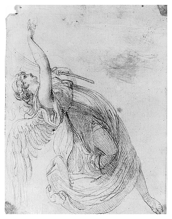 La Vittoria, figura femminile alata (disegno, opera isolata) di Cosway Richard (inizio sec. XIX)